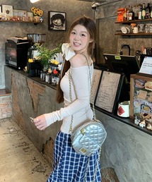 【URGE:】ワンショルダー タイト カットソー トップス