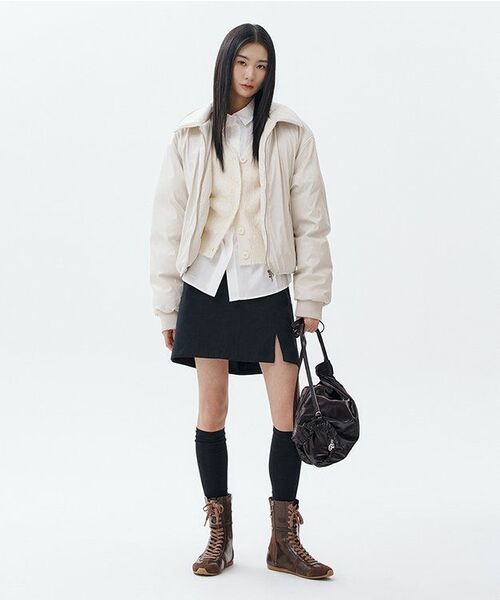 INSILENCE WOMEN(インサイレンスウーマン)の「モールスキンベルト付きスカート ブラック(スカート・レディース・その他・SMALL/MEDIUM/X-SMALL)」の7枚目の写真