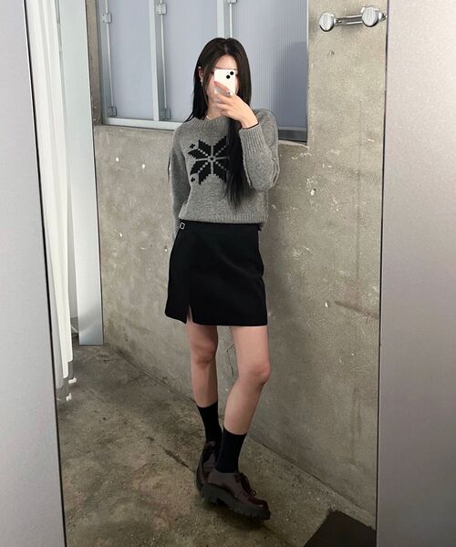 INSILENCE WOMEN(インサイレンスウーマン)の「モールスキンベルト付きスカート ブラック(スカート・レディース・その他・SMALL/MEDIUM/X-SMALL)」の11枚目の写真