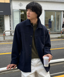 MUSINSA STANDARD ムシンサ　ダッフルコート　ネイビー MUSINSA｜ムシンサのダッフルコート通販 - ZOZOTOWN