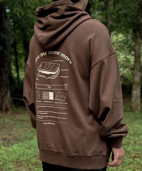 セール】COTTON HOODED SWEATSHIRT - S'more recipe コットンフー
