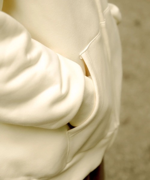S'more(スモア)の「COTTON HOODED SWEATSHIRT - S'more recipe コットンフーディッドスウェット - スモアレシピ(パーカー・レディース・ベージュ/ブラウン・MEDIUM/SMALL/LARGE)」の6枚目の写真