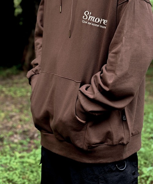 S'more(スモア)の「COTTON HOODED SWEATSHIRT - S'more recipe コットンフーディッドスウェット - スモアレシピ(パーカー・レディース・ベージュ/ブラウン・MEDIUM/SMALL/LARGE)」の11枚目の写真