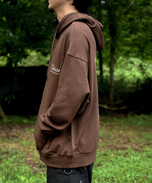 S'more(スモア)の「COTTON HOODED SWEATSHIRT - S'more recipe コットンフーディッドスウェット - スモアレシピ(パーカー・レディース・ベージュ/ブラウン・MEDIUM/SMALL/LARGE)」の12枚目の写真