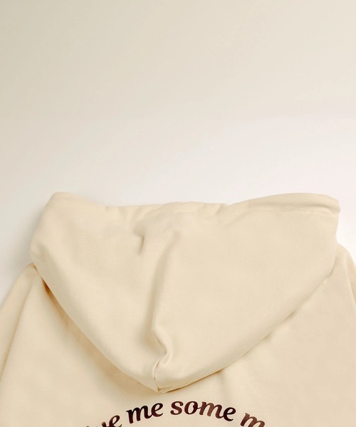 S'more(スモア)の「COTTON HOODED SWEATSHIRT - S'more recipe コットンフーディッドスウェット - スモアレシピ(パーカー・レディース・ベージュ/ブラウン・MEDIUM/SMALL/LARGE)」の18枚目の写真