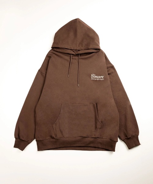 S'more(スモア)の「COTTON HOODED SWEATSHIRT - S'more recipe コットンフーディッドスウェット - スモアレシピ(パーカー・レディース・ベージュ/ブラウン・MEDIUM/SMALL/LARGE)」の17枚目の写真
