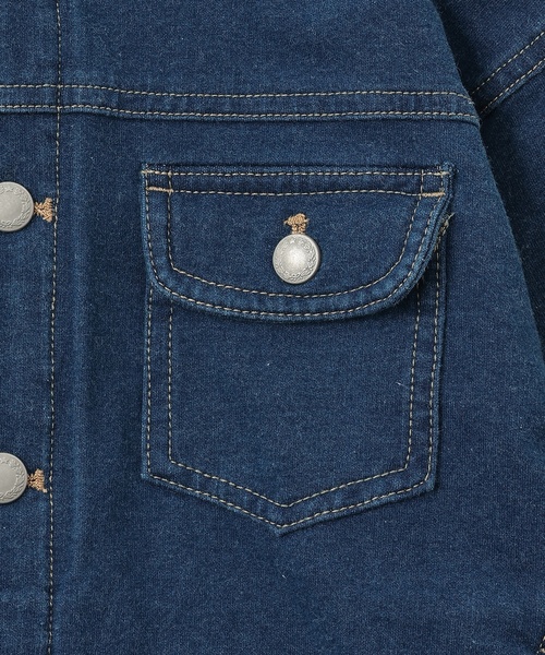 sense of wonder(センスオブワンダー)の「3WAYフード付ニットデニムジャケット(ブルゾン・キッズ・ネイビー・130cm/100cm/90cm/120cm/110cm)」の15枚目の写真