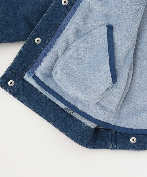 sense of wonder(センスオブワンダー)の「3WAYフード付ニットデニムジャケット(ブルゾン・キッズ・ネイビー・130cm/100cm/90cm/120cm/110cm)」の12枚目の写真