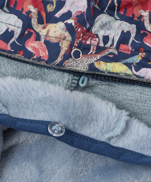 sense of wonder(センスオブワンダー)の「3WAYフード付ニットデニムジャケット(ブルゾン・キッズ・ネイビー・130cm/100cm/90cm/120cm/110cm)」の10枚目の写真