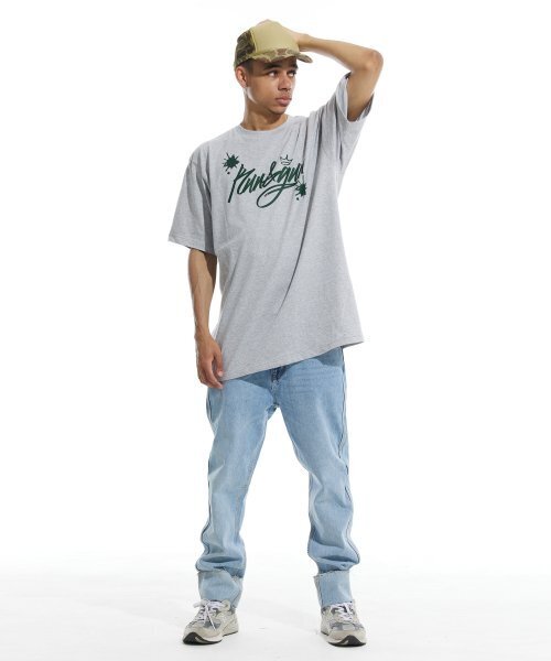 CREAM SODA LAB(クリームソーダラボ)の「ラン&ガン 半袖Tシャツ グレーグリーン(Tシャツ/カットソー・メンズ・その他・LARGE/MEDIUM/X-LARGE/XX-LARGE)」の5枚目の写真