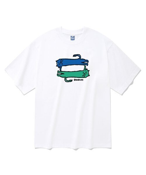 RADINEO(ラディネオ)の「ロングキャット 半袖Tシャツ ホワイト(Tシャツ/カットソー・メンズ・その他・LARGE/MEDIUM/SMALL/X-LARGE)」の1枚目の写真