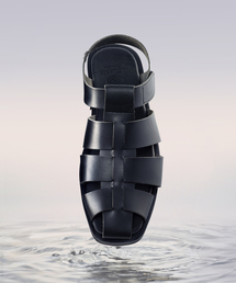 CUSTOMADE（カスタムエイド）の「3.5cm ビーガンレザー フィッシャーマンサンダル ダグラス(CR0080BK)（サンダル）」