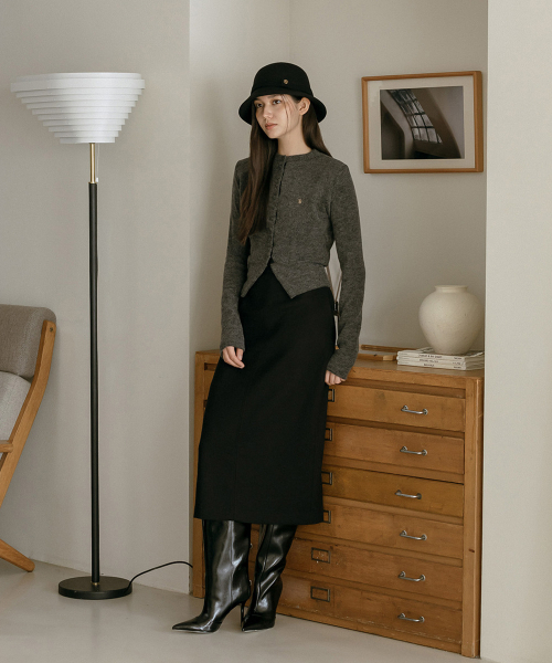 MAYVERU（メイバーユー）の「Novelle Stitch Skirt _ Black（スカート・レディース・ブラック・SMALL/MEDIUM）」の12枚目の写真