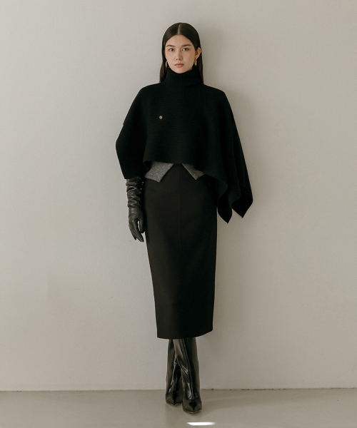 MAYVERU（メイバーユー）の「Novelle Stitch Skirt _ Black（スカート・レディース・ブラック・SMALL/MEDIUM）」の15枚目の写真