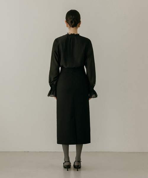 MAYVERU（メイバーユー）の「Novelle Stitch Skirt _ Black（スカート・レディース・ブラック・SMALL/MEDIUM）」の19枚目の写真