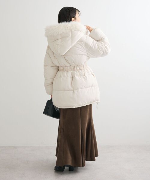 セール】・swing by ファイバーダウンベルト付コート（その他アウター