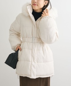 ボリュームファーフェイクダウンコート（ダウンジャケット/コート