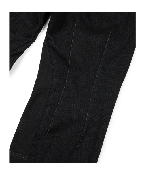 ETCE(イーティーシーイー)の「CURVED PANEL DENIM PANTS 2.0 (BLACK)(デニムパンツ・メンズ・その他・MEDIUM/LARGE/X-LARGE)」の8枚目の写真