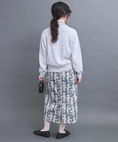 I am I in fact...(アイアムアイインファクト)の「BEAR PATTERN JQ スカート(スカート・レディース・グレー/ベージュ・FREE)」の21枚目の写真