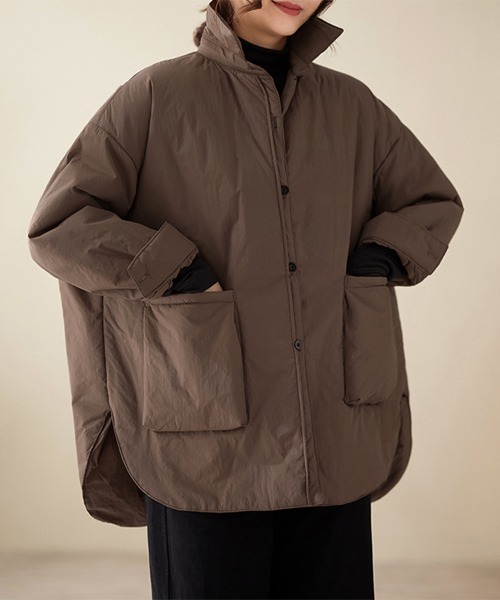 セール】スタンドカラーオーバーサイズジャケット（ブルゾン）｜ONEP