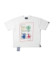 DAMP（ドントアスクマイプラン）の「4 SENSE Graphic Oversized Tee_White（Tシャツ/カットソー）」