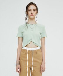 ツイストクロップトップ（ミント）