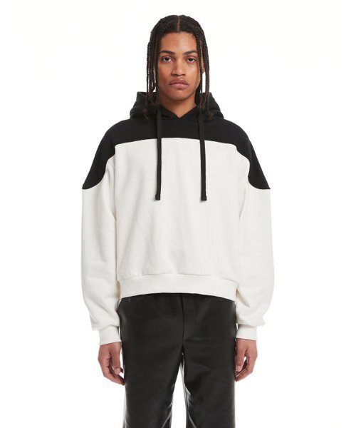 TRUNK PROJECT(トランクプロジェクト)の「White Paneled Hoodie(パーカー・メンズ・ホワイト・LARGE/SMALL/X-SMALL)」の1枚目の写真