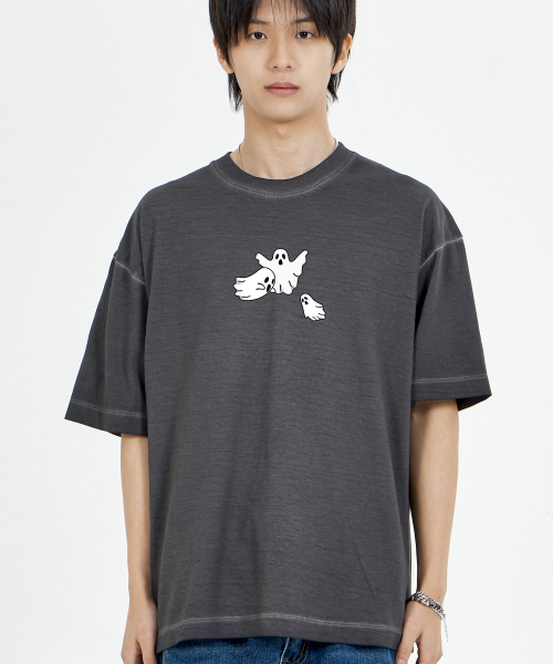 BY.L(バイエル)の「モンスターゴーストピグメント半袖Tシャツチャコール(Tシャツ/カットソー・メンズ・その他・MEDIUM/LARGE/X-LARGE/XX-LARGE)」の1枚目の写真