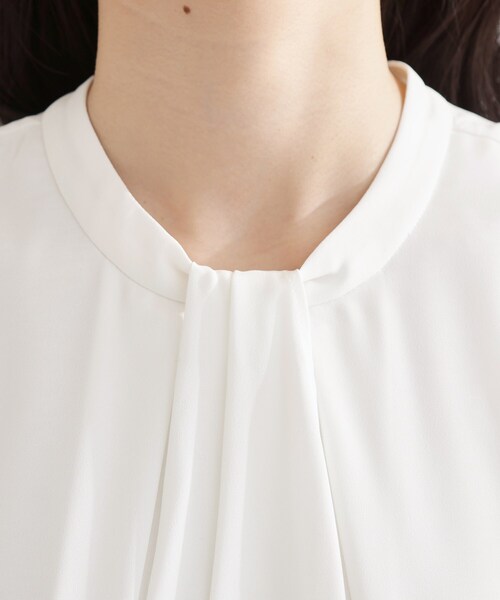 THE SHOP TK （ザ ショップ ティーケー ）の「バー付きラッフルタイブラウス（シャツ/ブラウス・レディース・オフホワイト・12/13）」の18枚目の写真