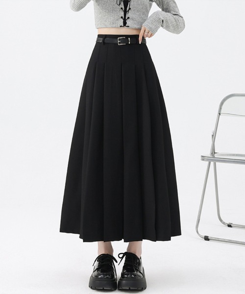 ブラックプリーツロングスカート スカート プリーツロングスカート : ZOZOTOWN Yahoo!店 - 通販 - Yahoo