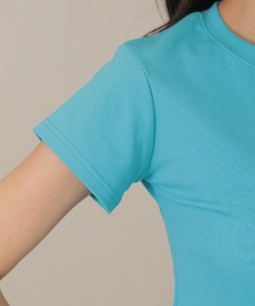 DAYRA(デイラ)の「コットン クルーネック ベーシック 半袖 Tシャツ(Tシャツ/カットソー・レディース・グリーン/ブルー・XL/M)」の16枚目の写真