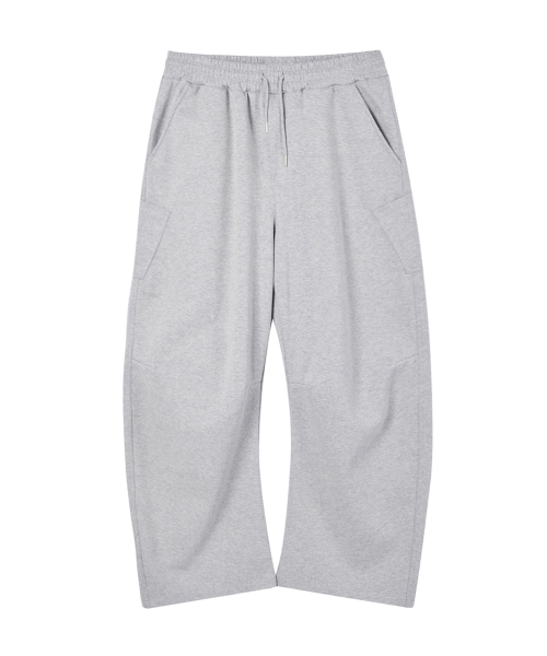AKECII(アケシ)の「レーニンカーブドスウェットパンツ_メランジグレー(スウェットパンツ・メンズ・その他・MEDIUM/LARGE)」の1枚目の写真
