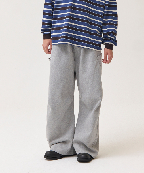AKECII(アケシ)の「レーニンカーブドスウェットパンツ_メランジグレー(スウェットパンツ・メンズ・その他・MEDIUM/LARGE)」の3枚目の写真
