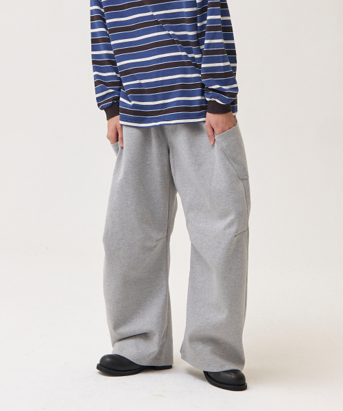 AKECII(アケシ)の「レーニンカーブドスウェットパンツ_メランジグレー(スウェットパンツ・メンズ・その他・MEDIUM/LARGE)」の4枚目の写真