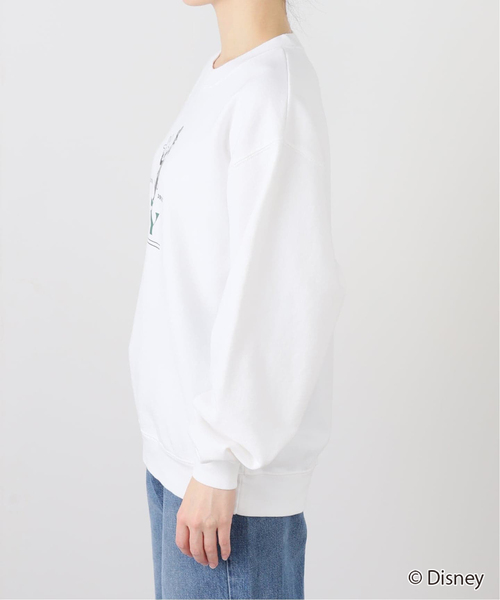 +81BRANCA(ハチイチブランカ)の「+81BRANCA/ハチイチブランカ SLOBE別注 グーフィースウェット(スウェット・レディース・ホワイト・FREE)」の2枚目の写真