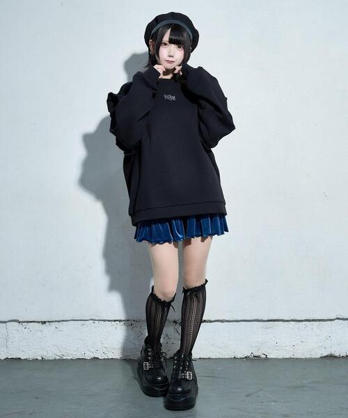 Whinny(ホワイニー)の「Whinny/海の中のプリンセスすうぇ(スウェット・レディース・サックスブルー/ブラック/ホワイト・FREE)」の20枚目の写真
