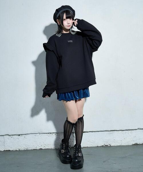 Whinny(ホワイニー)の「Whinny/海の中のプリンセスすうぇ(スウェット・レディース・サックスブルー/ブラック/ホワイト・FREE)」の21枚目の写真