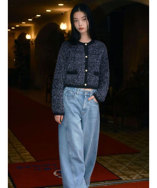 CALNAMUR(カルナムール)の「バックデザインワイドデニム(その他パンツ・レディース・ブラック/ブルー・SMALL/MEDIUM)」の9枚目の写真