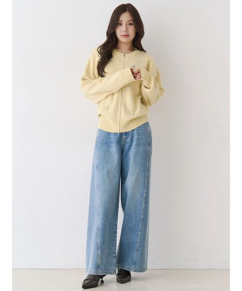 CALNAMUR(カルナムール)の「バックデザインワイドデニム(その他パンツ・レディース・ブラック/ブルー・SMALL/MEDIUM)」の16枚目の写真