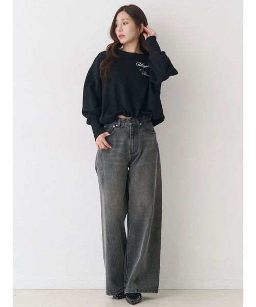 CALNAMUR(カルナムール)の「バックデザインワイドデニム(その他パンツ・レディース・ブラック/ブルー・SMALL/MEDIUM)」の21枚目の写真
