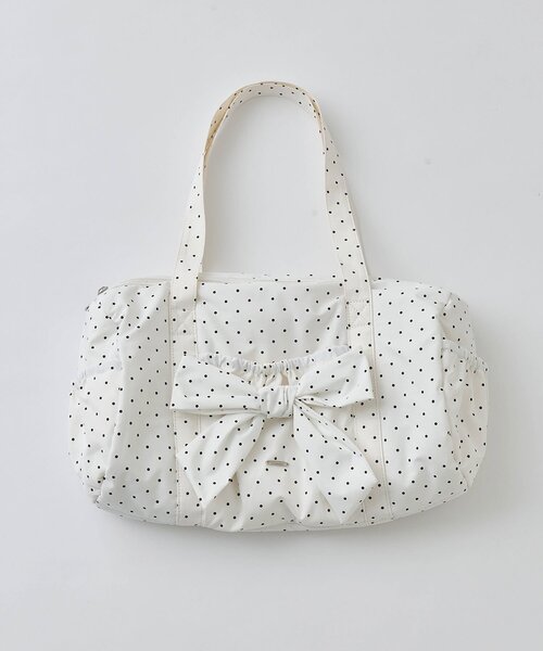 OLIVE des OLIVE(オリーブデオリーブ)の「【ショルダー付】BIGリボンキャリーオンボストンバッグ(ボストンバッグ・レディース・ブラック/サックスブルー/ピンク/ミント/イエロー/オフホワイト/グレー・FREE)」の21枚目の写真