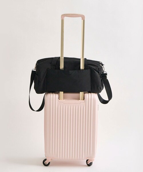 セール】【ショルダー付】BIGリボンキャリーオンボストンバッグ