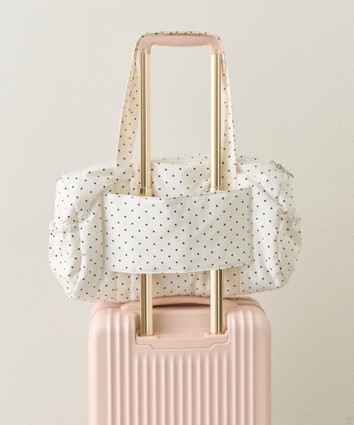 OLIVE des OLIVE(オリーブデオリーブ)の「【ショルダー付】BIGリボンキャリーオンボストンバッグ(ボストンバッグ・レディース・ブラック/サックスブルー/ピンク/ミント/イエロー/オフホワイト/グレー・FREE)」の11枚目の写真