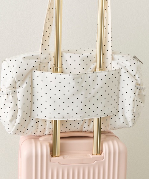 OLIVE des OLIVE(オリーブデオリーブ)の「【ショルダー付】BIGリボンキャリーオンボストンバッグ(ボストンバッグ・レディース・ブラック/サックスブルー/ピンク/ミント/イエロー/オフホワイト/グレー・FREE)」の12枚目の写真