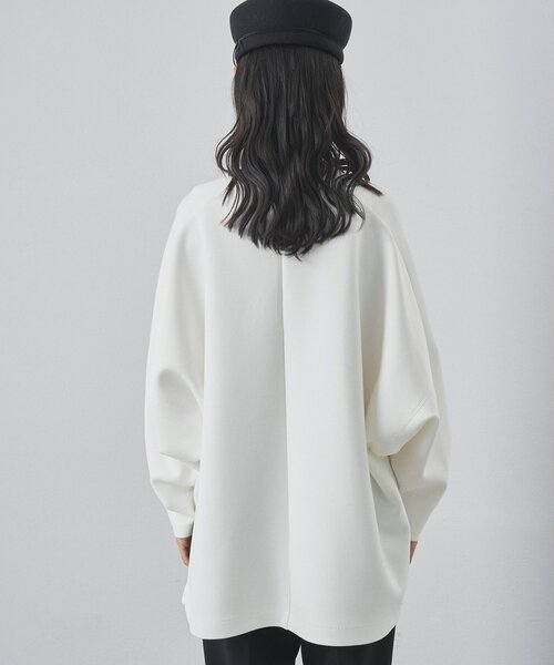 Whim Gazette（ウィムガゼット）の「ダブルエアープルオーバー（Tシャツ/カットソー・レディース・オフホワイト/ブラック・FREE）」の5枚目の写真