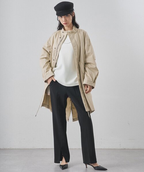 Whim Gazette（ウィムガゼット）の「ダブルエアープルオーバー（Tシャツ/カットソー・レディース・オフホワイト/ブラック・FREE）」の8枚目の写真