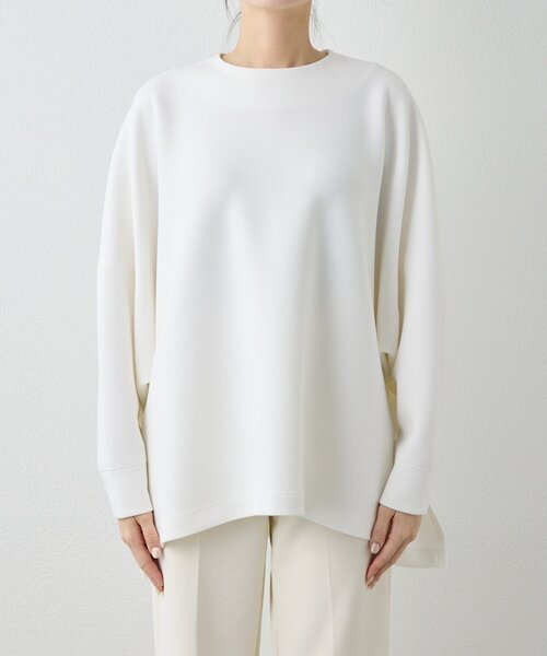 Whim Gazette（ウィムガゼット）の「ダブルエアープルオーバー（Tシャツ/カットソー・レディース・オフホワイト/ブラック・FREE）」の18枚目の写真