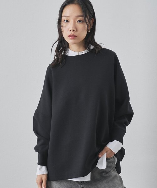 Whim Gazette（ウィムガゼット）の「ダブルエアープルオーバー（Tシャツ/カットソー・レディース・オフホワイト/ブラック・FREE）」の10枚目の写真