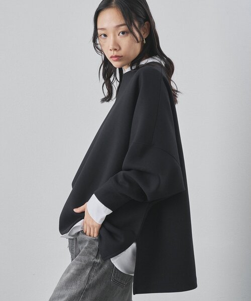 Whim Gazette（ウィムガゼット）の「ダブルエアープルオーバー（Tシャツ/カットソー・レディース・オフホワイト/ブラック・FREE）」の11枚目の写真