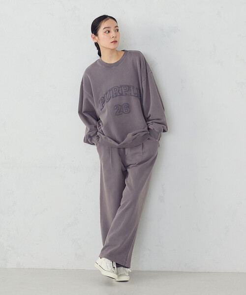 Purple&Yellow（パープルアンドイエロー）の「フロスト裏毛ワイドパンツ（その他パンツ・メンズ・ブラック/パープル・SMALL/X-SMALL/LARGE/MEDIUM）」の6枚目の写真